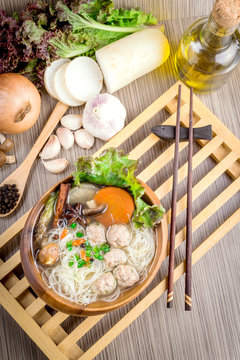 Thai ramen noodle