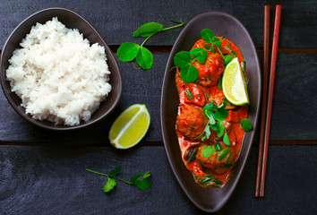 Thai hot   curry with fish