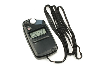 Photography exposure light meter isolated