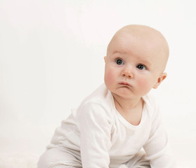 Beautiful Baby Boy in White