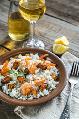 Carnaroli rice with seafood