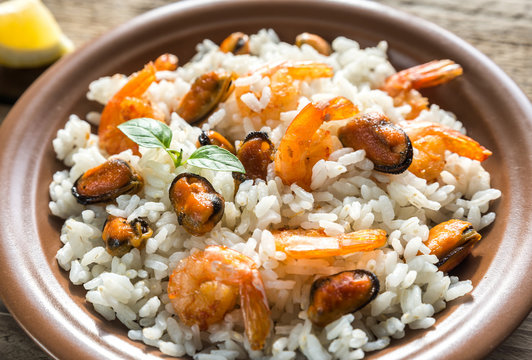 Carnaroli rice with seafood