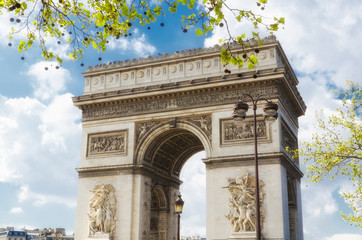 Fototapeta na wymiar Paris Arc de Triomphe