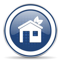 house icon ecological home symbol