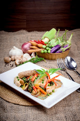 stir fish with spicy curry