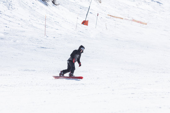 Model Jana in Ski resort Les Orres, Hautes-Alpes, France