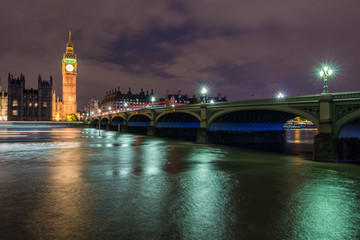 Fototapeta premium Big Ben at night, London, UK