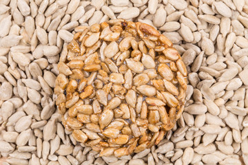 Sunflower seeds in sugar syrup.