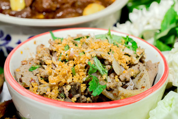 spicy minced pork