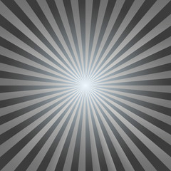 Vintage abstract background explosion black-white rays vector