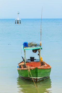 Old fishing boat in Thailand