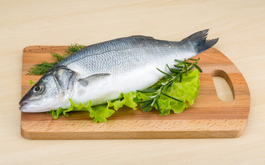Raw seabass