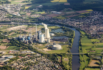 power plant at river main