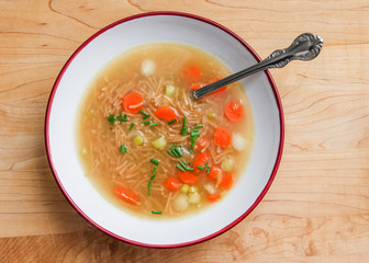 Noodle s with vegetable soup