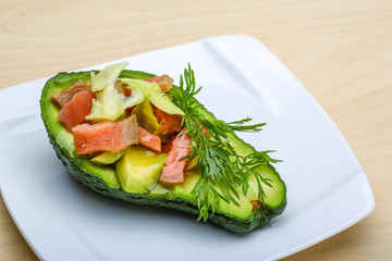 Salmon and avocado salad