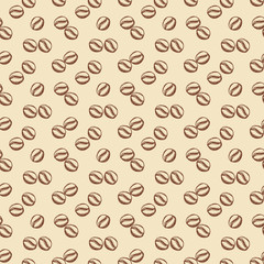 Coffee seamless pattern. Vector background.