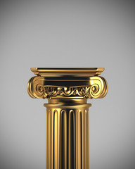 Gold Column Pedestal