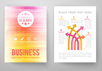 Set of abstract bright background for flyer, brochure template