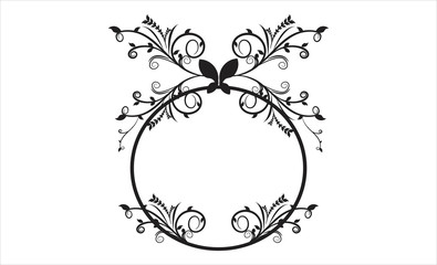 Circle Vintage Frame Vector