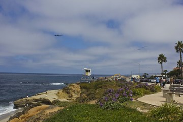 Fototapeta na wymiar La Jolla coastline, San Diego, scenic view