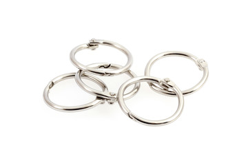 Metal rings for the paper