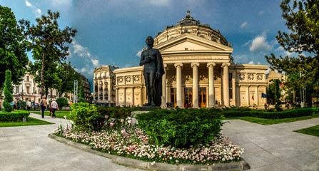 Fototapeta premium BUCHAREST, RO, MAY 2015: Athenaeum Building.