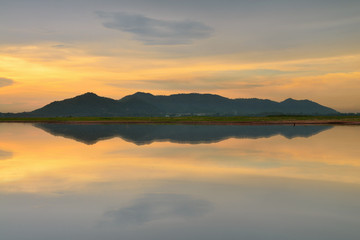 Mountains and reflection