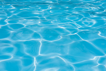 Obraz na płótnie Canvas Close-up water in swimming pool