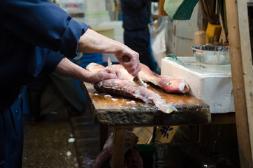 fish at tskiji market