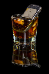 Whisky with a phone in it