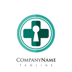 Lock Security vector logo icon