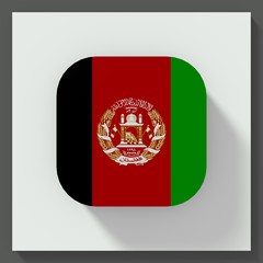 Afghanistan flag square button