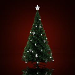 Decorated Christmas tree