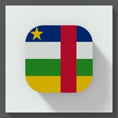 Central African Republic flag square button