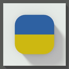 Ukraine flag square button