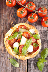tomato quiche or pizza