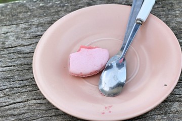 French macaroons multi colorful is delicious