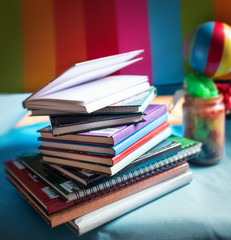 Vintage books in the library series