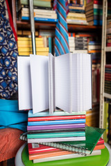 Vintage books in the library series