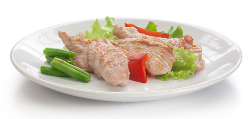 Roasted turkey with vegetables