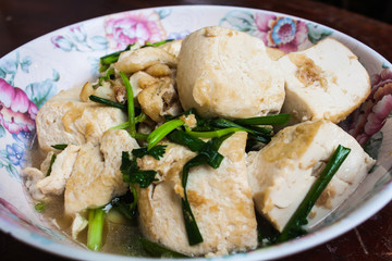 Vegetarian Meals - Stir Fried Tofu with Scallion