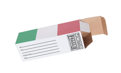 Concept of export - Product of Italy