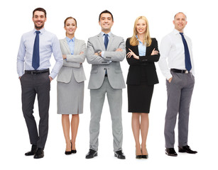 Obraz premium group of smiling businessmen