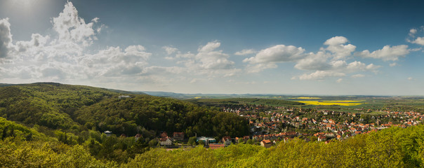 Ausblick vom Preußenturm in Bad Suderode/Gernrode (Harz)