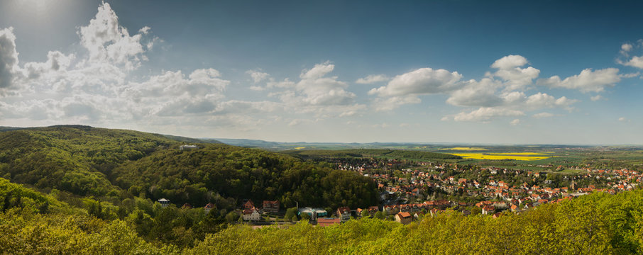 Ausblick vom Preußenturm in Bad Suderode/Gernrode (Harz)