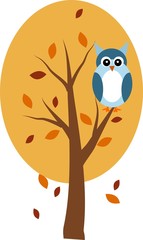 Owl on tree
