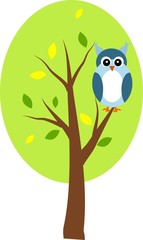 Owl on tree