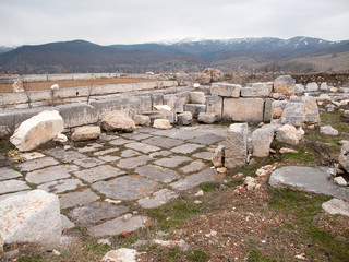 The ruins at Antioch in Pisidia in Turkey