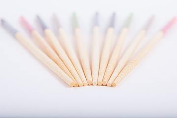 Fototapeta premium chopsticks on a white paper background
