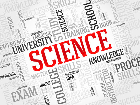 SCIENCE word cloud, education concept